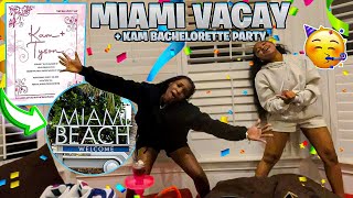 We turnt up in Miami Kam Bachelorette Party👰🏽‍♀️ [upl. by Ynetsed]