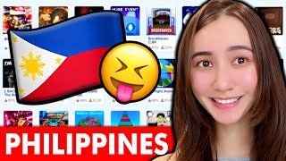 Playing PHILIPPINES Games in Roblox… [upl. by Hollington614]