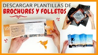 ⬇️ CÓMO DESCARGAR las mejores plantillas de Brochures y Folletos [upl. by Venable289]