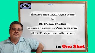 Working with Directories in PHP PHP Directories in one shot  Dr Pankaj Dadhich [upl. by Florence]