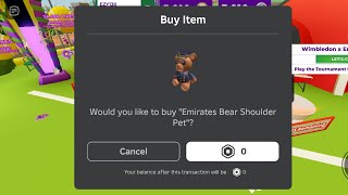 Snipping Emirates Bear Shoulder Pet 1254 FREE UGC [upl. by Abehshtab]