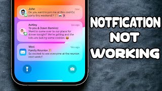 How to Fix iPhone Notifications Not Showing or Working  Fix Notifications Not Working iPhone iOS 17 [upl. by Namien]