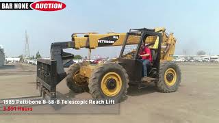 1989 Pettibone B68B Telescopic Reach Lift [upl. by Naniac]