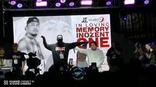 YAKAP Curse One amp Vlync of Breezy Live Performance  Inozent One 40Days After Death Tribute Concert [upl. by Leakim809]