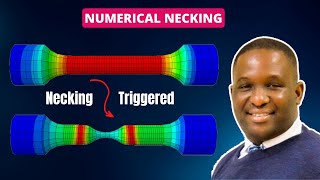 How to TRIGGER NECKING ARTIFICIALLY in ABAQUS [upl. by Infeld892]