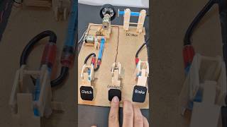 Car pedal Mechanism  dcmotor tech diy motor youtubeshorts [upl. by Calva871]