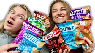 Trying EVERY flavor of Quest Protein Chips [upl. by Bussey]