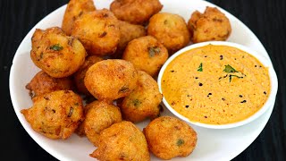 10 நிமிடத்தில் குட்டி போண்டாவும் சட்னியும் ரெடி  bonda in Tamil  evening snacks in Tamil  snacks [upl. by Roselane]