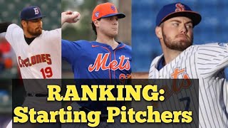 RANKING Mets starting pitchers from MLB to the best PROSPECTS [upl. by Arymas]