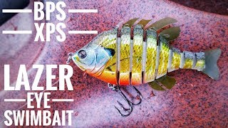 BPS XPS Lazer Eye Swimbait  Lure Review Underwater Footage [upl. by Ydna]