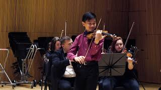 Wieniawski Violin Concerto 2  2nd and 3rd mov William Yeh Violinist Giacomo Franci Conductor [upl. by Kerwinn982]