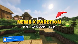 Newb X Paretion Shaders mcpe 12073  Render dragon shaders 120 BE [upl. by Elke688]