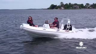 Suzumar Inflatables 380ORAB DH Full Aluminum Hull RIB  Suzuki Canada [upl. by Brittney]