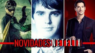 Netflix confirma data estreia TITÃS LUCIFER GREYS ANATOMY DESVENTURAS EM SÉRIE e Notícias Netflix [upl. by Ardnalac]