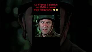 La scène mythique du téléphone 😂🤣 shorts france fyp ww2 film humour guerre fypシ bataille [upl. by Garbe]