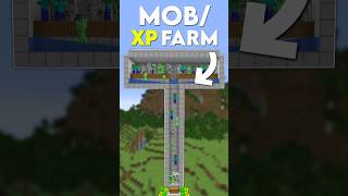 Minecraft Easiest XP Farm Mob XP Farm Tutorial  Shorts [upl. by Aicened]