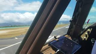 B747400 Cockpit View Takeoff from HNL [upl. by Gavra24]