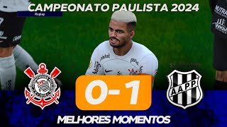 PONTE PRETA VENCE CORINTHIANS E SE CLASSIFICA  JOGO DE HOJE  ASSISTA AGORA NO PES 2021 AO VIVO [upl. by Otilopih]