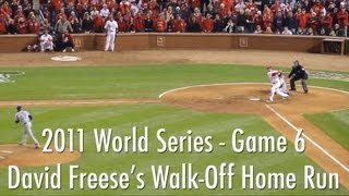 David Freeses WalkOff Home Run  2011 World Series Game 6  Cardinals vs Rangers 102711 [upl. by Yhtir]