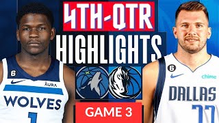 Minnesota Timberwolves vs Dallas Mavericks  Game 3 Highlights 4thQTR  WCF  2024 NBA Playoffs [upl. by Isyak779]