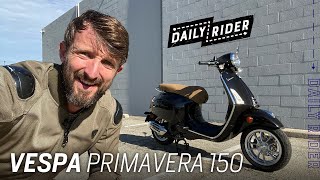 2022 Vespa Primavera 150 Review  Daily Rider [upl. by Golliner343]