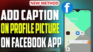 How to add caption on profile picture on Facebook 2023 [upl. by Ylrac]