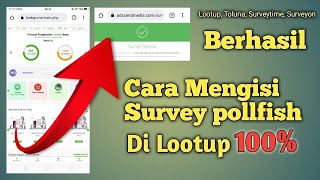 Tutorial Mengerjakan Survey Pollfish  Lootup [upl. by Andria]