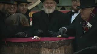 Punxsutawney Phil predicts early spring [upl. by Valsimot]