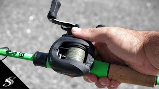 How To Set Up NEW Fishing Rod with Baitcaster  Beginners 101 [upl. by Silloc]