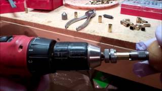 Creating 9mm Makarov Brass from 9mm Luger Brass [upl. by Atenaz]