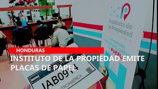 Instituto de la Propiedad emite placas de papel [upl. by Nilesoj]