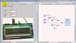 NI myRIO LCD character display [upl. by Jenne]