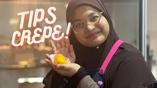 Mehh sini cik Ain nak bagi tips buat crepe [upl. by Eivets388]