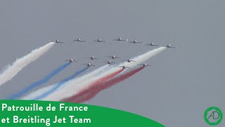 Meeting de France 2017  La Patrouille de France et La Brteitling Jet Team [upl. by Mcintyre195]