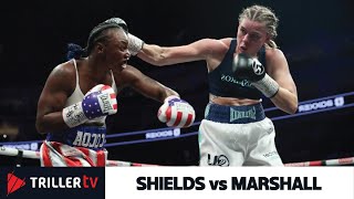 What e braw Claressa Shields vs Savannah Marshall Full Fight [upl. by Ennairol572]