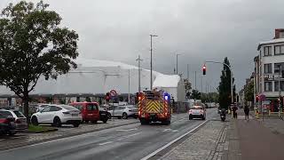 brandweer gent spoed auto brand 🔥 [upl. by Garlan291]