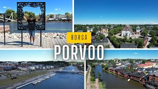 Porvoo  Finland  Drone aerial view  4K [upl. by Adyam]