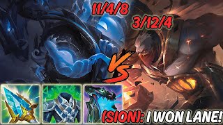 I DESTROYED THE MOST DELUSIONAL SION TOP WITH NAUTILUS [upl. by Gunzburg]