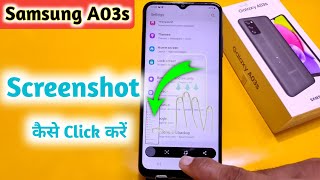 How To Take Screenshot Samsung Galaxy A03s Samsung A03s Screenshot [upl. by Ahsekar607]