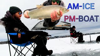 Fishing Lake Couchiching amp Simcoe Jan 8th 2024 [upl. by Sigismondo]