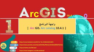 1 واجهة البرنامج  Arc GiS Arc catalog 1041 [upl. by Fasto753]