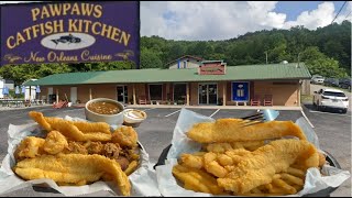 Pawpaws Catfish Kitchen  Wears Valley Tennessee  Food Review [upl. by Notsahc]