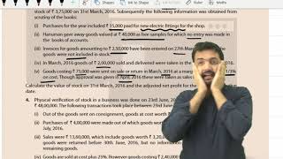 Stock valuation  Adjusted Selling Price Practical Question 7 [upl. by Cychosz]