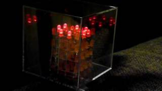 interactive arduino 4x4x4 led cube [upl. by Johnnie827]