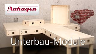 Auhagen UnterbauModule für die Modellbahn [upl. by Leavy]