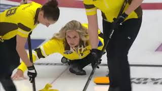 AGITopShots  2024 Scotties Tournament of Hearts  Manitobas Team Jennifer Jones runback double [upl. by Linker]