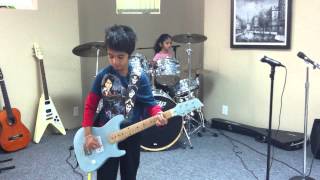 Kids playing ACDC  Shook Me All Night Long Cover [upl. by Heady]