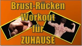 BrustRückenWorkout für Zuhause [upl. by Eitsud]