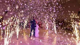 Vals de los novios en su boda pirotecnia y confetti producciones LMS [upl. by Eillehs658]