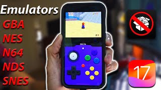 Install Emulators on iPhone IOS 17  No Jailbreak Easy Methods [upl. by Acnairb]